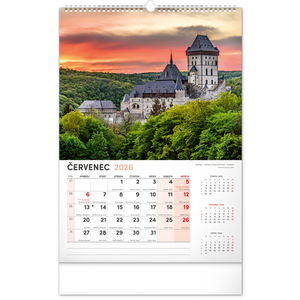 Fotografie k reklamnímu předmětu „NOTIQUE Nástěnný kalendář Má vlast 2026, 33 x 46 cm“