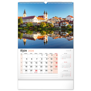 Fotografie k reklamnímu předmětu „NOTIQUE Nástěnný kalendář Má vlast 2026, 33 x 46 cm“