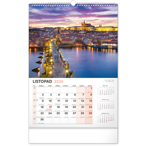Fotografie k reklamnímu předmětu „NOTIQUE Nástěnný kalendář Má vlast 2026, 33 x 46 cm“
