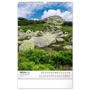 Fotografie k reklamnímu předmětu „NOTIQUE Nástěnný kalendář Národní parky Čech a Moravy 2026, 33 x 46 cm“