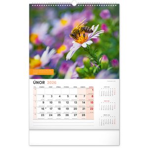 Fotografie k reklamnímu předmětu „NOTIQUE Nástěnný Včelařský kalendář 2026, 33 x 46 cm“