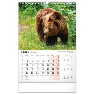 Fotografie k reklamnímu předmětu „NOTIQUE Nástěnný kalendář Myslivecký 2026, 33 x 46 cm“