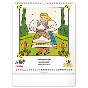 Fotografie k reklamnímu předmětu „NOTIQUE Nástěnný kalendář Josef Lada – Říkadla 2026, 30 x 34 cm“