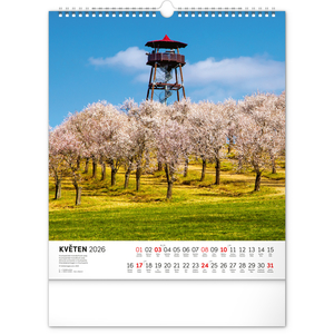 Fotografie k reklamnímu předmětu „NOTIQUE Nástěnný kalendář Toulky moravskou krajinou 2026, 30 x 34 cm“