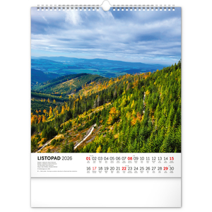 Fotografie k reklamnímu předmětu „NOTIQUE Nástěnný kalendář Toulky moravskou krajinou 2026, 30 x 34 cm“