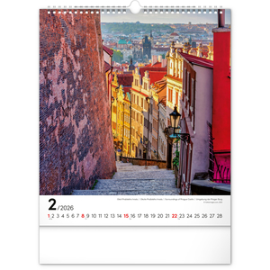 Fotografie k reklamnímu předmětu „NOTIQUE Nástěnný kalendář Praha 2026, 30 x 34 cm“