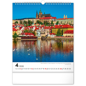 Fotografie k reklamnímu předmětu „NOTIQUE Nástěnný kalendář Praha 2026, 30 x 34 cm“