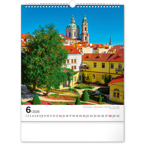 Fotografie k reklamnímu předmětu „NOTIQUE Nástěnný kalendář Praha 2026, 30 x 34 cm“