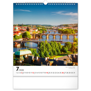 Fotografie k reklamnímu předmětu „NOTIQUE Nástěnný kalendář Praha 2026, 30 x 34 cm“