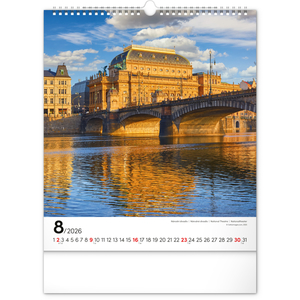 Fotografie k reklamnímu předmětu „NOTIQUE Nástěnný kalendář Praha 2026, 30 x 34 cm“