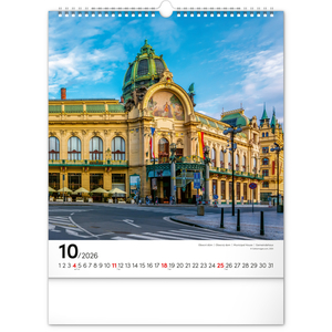 Fotografie k reklamnímu předmětu „NOTIQUE Nástěnný kalendář Praha 2026, 30 x 34 cm“