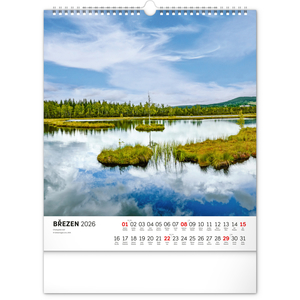 Fotografie k reklamnímu předmětu „NOTIQUE Nástěnný kalendář Šumava 2026, 30 x 34 cm“