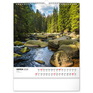 Fotografie k reklamnímu předmětu „NOTIQUE Nástěnný kalendář Šumava 2026, 30 x 34 cm“