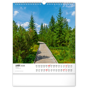 Fotografie k reklamnímu předmětu „NOTIQUE Nástěnný kalendář Šumava 2026, 30 x 34 cm“