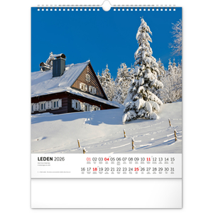 Fotografie k reklamnímu předmětu „NOTIQUE Nástěnný kalendář Krkonoše 2026, 30 x 34 cm“