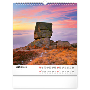 Fotografie k reklamnímu předmětu „NOTIQUE Nástěnný kalendář Krkonoše 2026, 30 x 34 cm“
