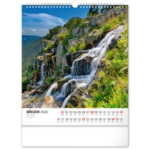 Fotografie k reklamnímu předmětu „NOTIQUE Nástěnný kalendář Krkonoše 2026, 30 x 34 cm“