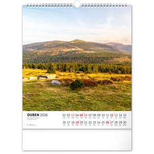 Fotografie k reklamnímu předmětu „NOTIQUE Nástěnný kalendář Krkonoše 2026, 30 x 34 cm“