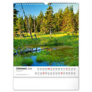 Fotografie k reklamnímu předmětu „NOTIQUE Nástěnný kalendář Krkonoše 2026, 30 x 34 cm“