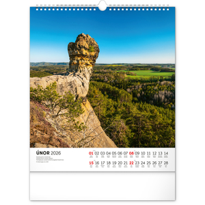 Fotografie k reklamnímu předmětu „NOTIQUE Nástěnný kalendář Toulky českou krajinou 2026, 30 x 34 cm“