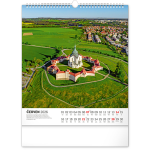 Fotografie k reklamnímu předmětu „NOTIQUE Nástěnný kalendář Toulky českou krajinou 2026, 30 x 34 cm“