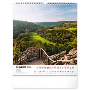 Fotografie k reklamnímu předmětu „NOTIQUE Nástěnný kalendář Toulky českou krajinou 2026, 30 x 34 cm“