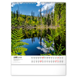 Fotografie k reklamnímu předmětu „NOTIQUE Nástěnný kalendář Toulky českou krajinou 2026, 30 x 34 cm“