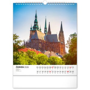 Fotografie k reklamnímu předmětu „NOTIQUE Nástěnný kalendář Česká republika 2026, 30 x 34 cm“