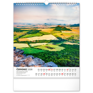 Fotografie k reklamnímu předmětu „NOTIQUE Nástěnný kalendář Česká republika 2026, 30 x 34 cm“