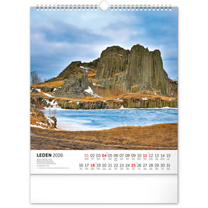 Fotografie k reklamnímu předmětu „NOTIQUE Nástěnný kalendář Vodní království 2026, 30 x 34 cm“