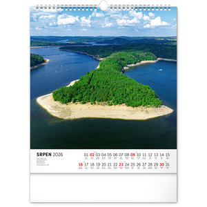 Fotografie k reklamnímu předmětu „NOTIQUE Nástěnný kalendář Vodní království 2026, 30 x 34 cm“