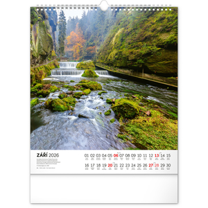 Fotografie k reklamnímu předmětu „NOTIQUE Nástěnný kalendář Vodní království 2026, 30 x 34 cm“