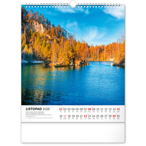 Fotografie k reklamnímu předmětu „NOTIQUE Nástěnný kalendář Vodní království 2026, 30 x 34 cm“