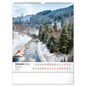Fotografie k reklamnímu předmětu „NOTIQUE Nástěnný kalendář Vodní království 2026, 30 x 34 cm“