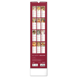 Fotografie k reklamnímu předmětu „NOTIQUE Nástěnný kalendář Alfons Mucha 2026, 12 x 48 cm“