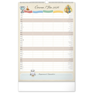 Fotografie k reklamnímu předmětu „NOTIQUE Nástěnný kalendář Rodinný plánovací Harry Potter 2026, 33 x 46 cm“