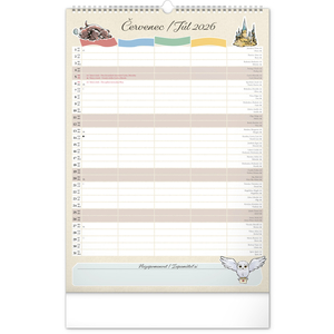 Fotografie k reklamnímu předmětu „NOTIQUE Nástěnný kalendář Rodinný plánovací Harry Potter 2026, 33 x 46 cm“