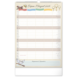 Fotografie k reklamnímu předmětu „NOTIQUE Nástěnný kalendář Rodinný plánovací Harry Potter 2026, 33 x 46 cm“