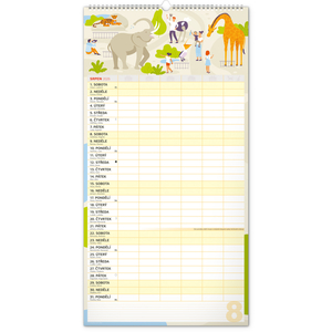 Fotografie k reklamnímu předmětu „NOTIQUE Nástěnný kalendář Rodinný plánovací XXL 2026, 33 x 64 cm“