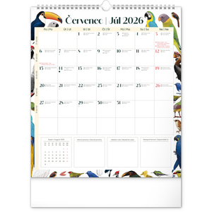 Fotografie k reklamnímu předmětu „NOTIQUE Nástěnný plánovací kalendář Animalium 2026, 30 x 34 cm“