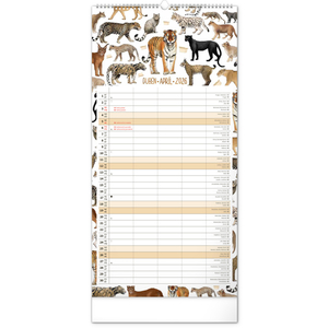 Fotografie k reklamnímu předmětu „NOTIQUE Nástěnný kalendář Rodinný plánovací Animalium 2026, 21 x 42 cm“