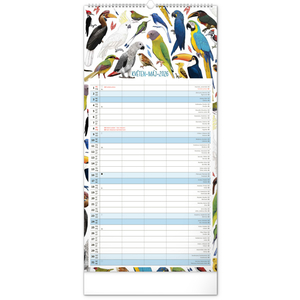 Fotografie k reklamnímu předmětu „NOTIQUE Nástěnný kalendář Rodinný plánovací Animalium 2026, 21 x 42 cm“