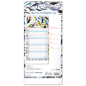 Fotografie k reklamnímu předmětu „NOTIQUE Nástěnný kalendář Rodinný plánovací Animalium 2026, 21 x 42 cm“