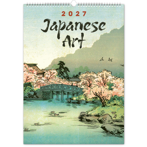 Fotografie reklamního předmětu „NOTIQUE Nástěnný kalendář Vintage plakáty – japonské umění 2027, 33 x 46 cm“
