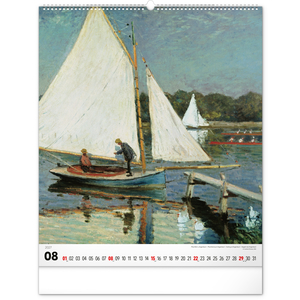 Fotografie k reklamnímu předmětu „NOTIQUE Nástěnný kalendář Claude Monet 2027, 48 x 56 cm“