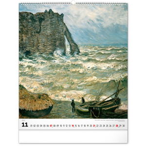 Fotografie k reklamnímu předmětu „NOTIQUE Nástěnný kalendář Claude Monet 2027, 48 x 56 cm“