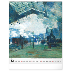 Fotografie k reklamnímu předmětu „NOTIQUE Nástěnný kalendář Claude Monet 2027, 48 x 56 cm“