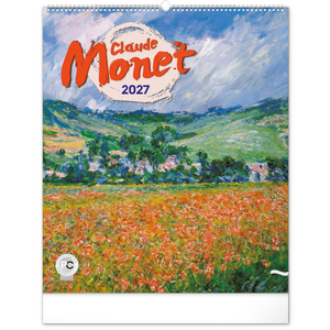 Fotografie reklamního předmětu „NOTIQUE Nástěnný kalendář Claude Monet 2027, 48 x 56 cm“