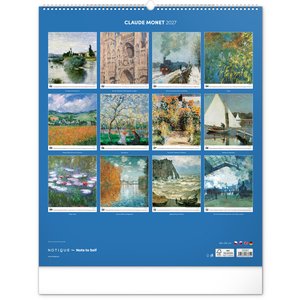 Fotografie k reklamnímu předmětu „NOTIQUE Nástěnný kalendář Claude Monet 2027, 48 x 56 cm“