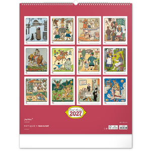 Fotografie k reklamnímu předmětu „NOTIQUE Nástěnný kalendář Josef Lada 2027, 48 x 56 cm“